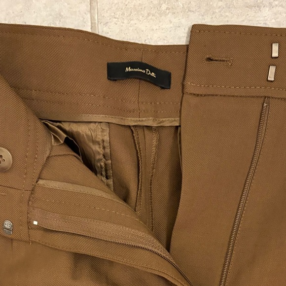 Massimo Dutti Khaki Trousers (size 2) - Picture 2 of 3